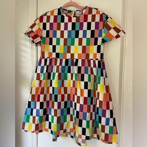 100% cotton / rainbow checker print / Target Pride Collection Dress / XS